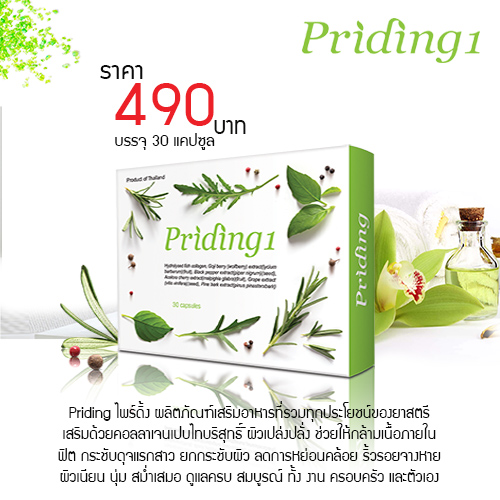 ผลิตภัณฑ์เสริมอาหาร ไพรดิ้งวัน ผลิตภัณฑ์เสริมอาหาร ไพรดิ้งวัน